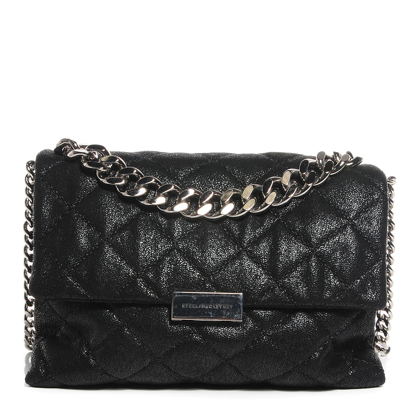 Shaggy Deer Quilted Medium Beckett Chain Shoulder Bag Black