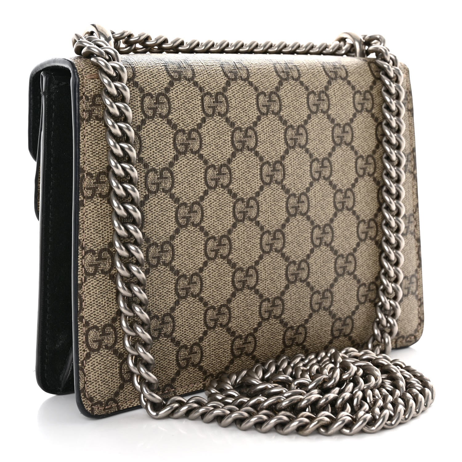 Gucci GG Supreme Monogram Mini Dionysus Shoulder Bag Black 3 of 12