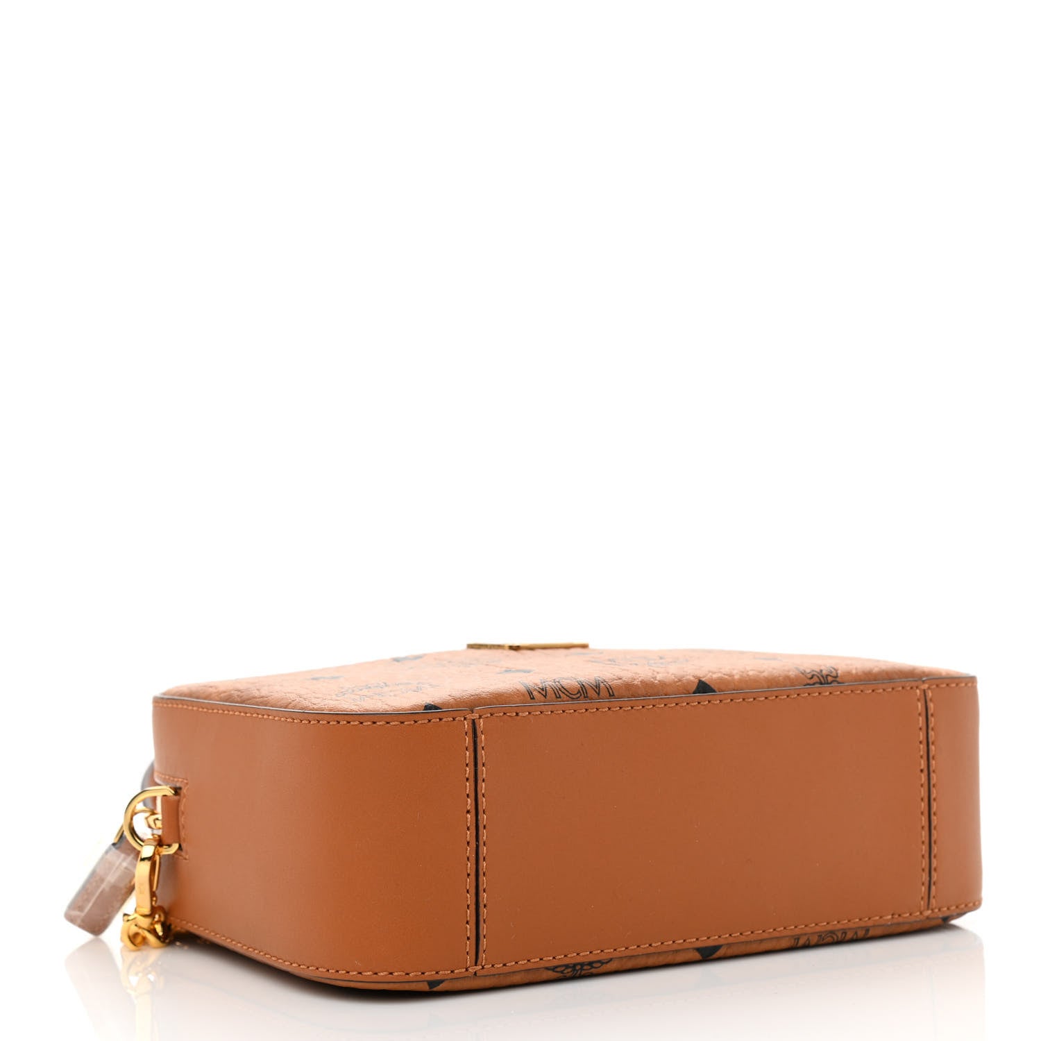 MCM Visetos Camera Crossbody Bag Cognac 4 of 9