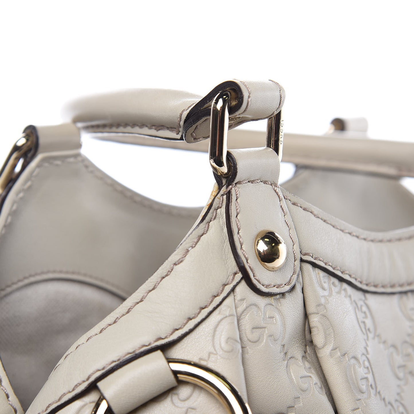 Guccissima Medium Sukey Tote Mystic White
