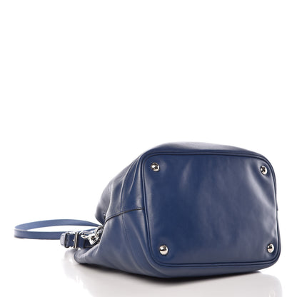 Prada Soft Calfskin Bucket Bag Bleuette 5 of 10