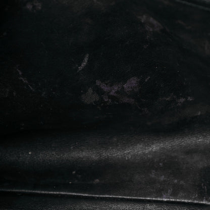 Salvatore Ferragamo Hammered Calfskin Vara Bow Chain Tote Black 14 of 23