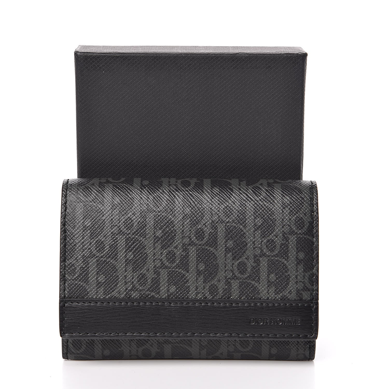 Christian Dior Homme Monogram Porte Cartes De Visite Grise 8 of 8