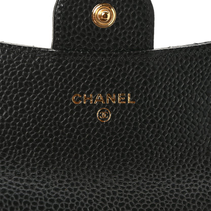 Chanel Caviar Quilted Flap Card Holder Wallet Black 6 of 8
