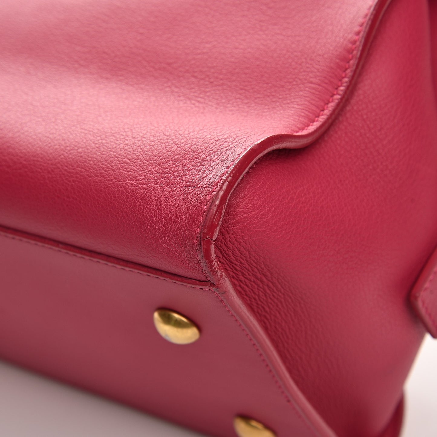 Calfskin Small Classic Y Cabas Fuchsia