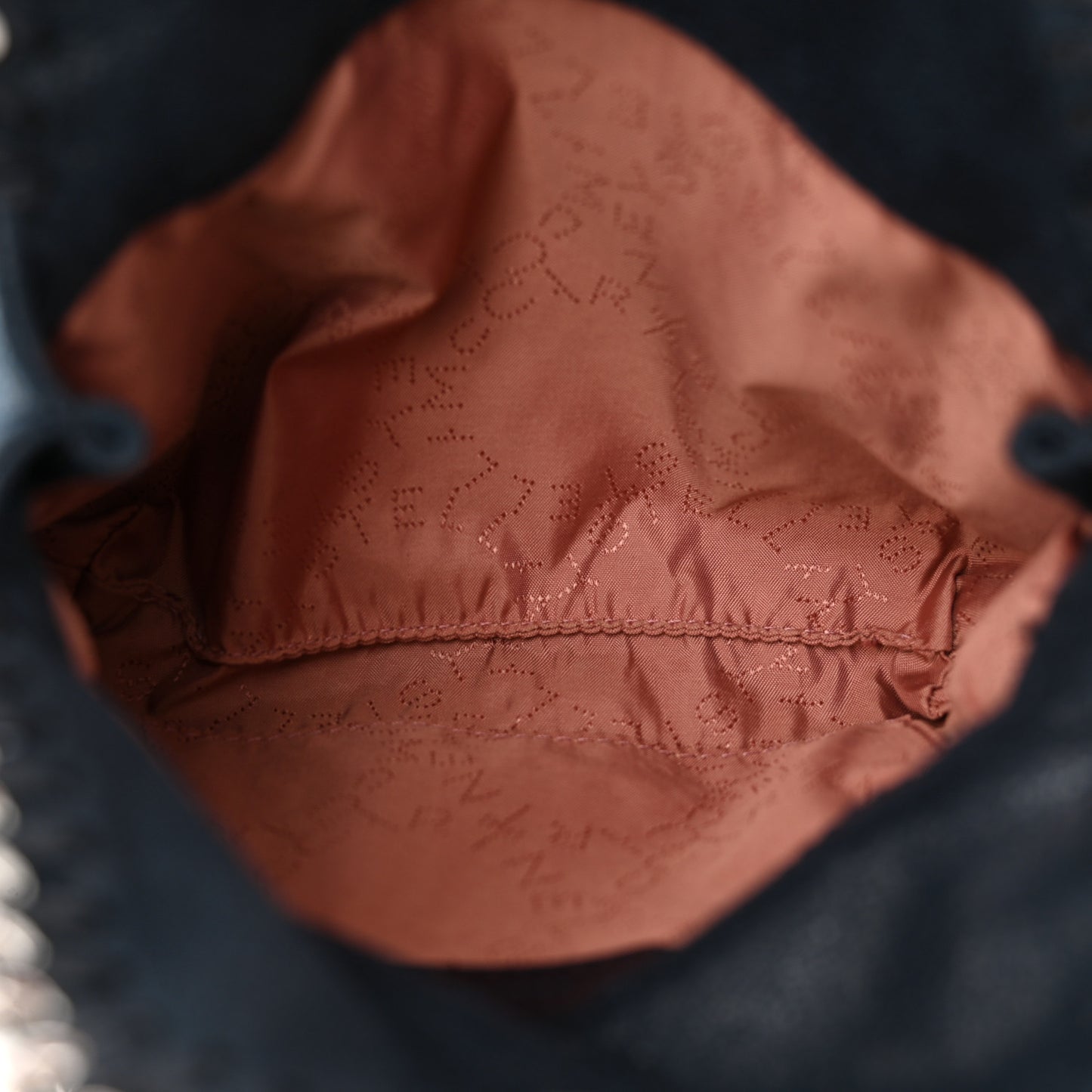 Shaggy Deer Tiny Falabella Tote Navy