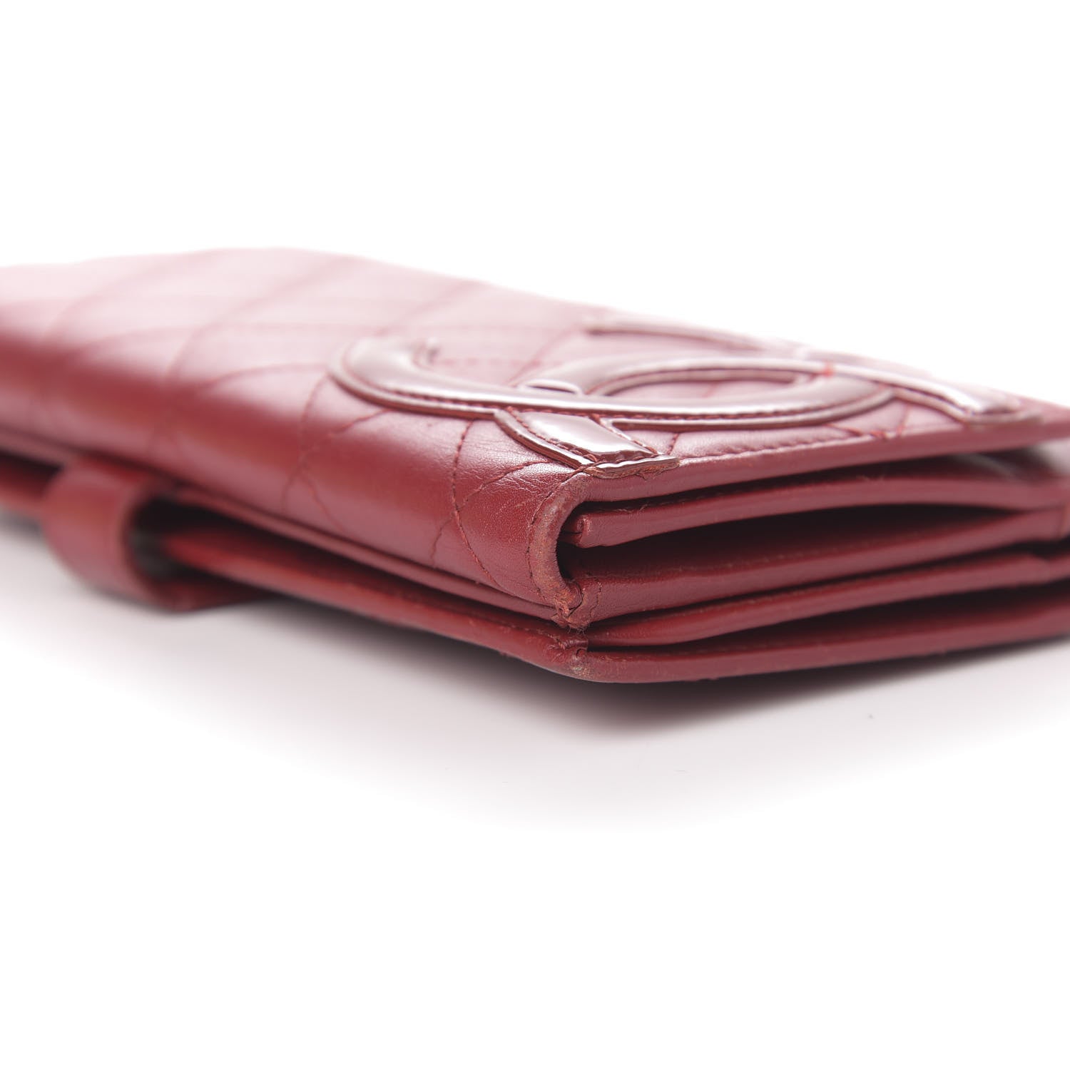 Chanel Calfskin Quilted Cambon Long Double Wallet Red 23 of 28
