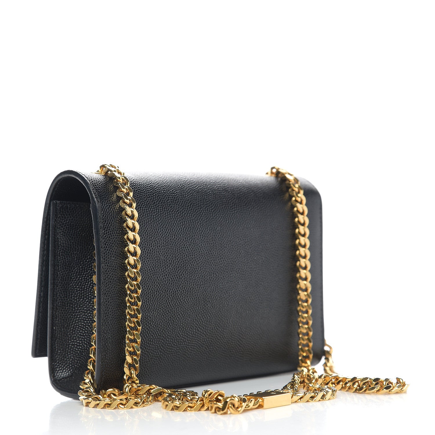 Saint Laurent Grain De Poudre Small Monogram Kate Satchel Black 2 of 8