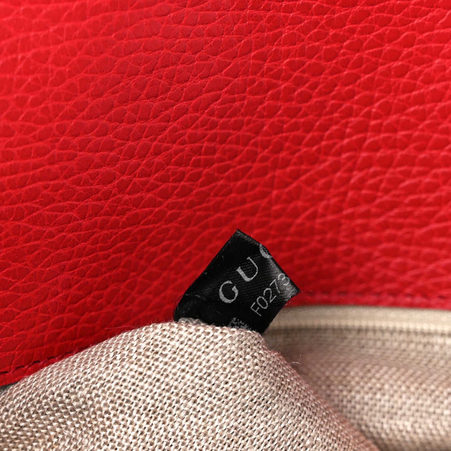 Dollar Calfskin Interlocking G Shoulder Bag Red
