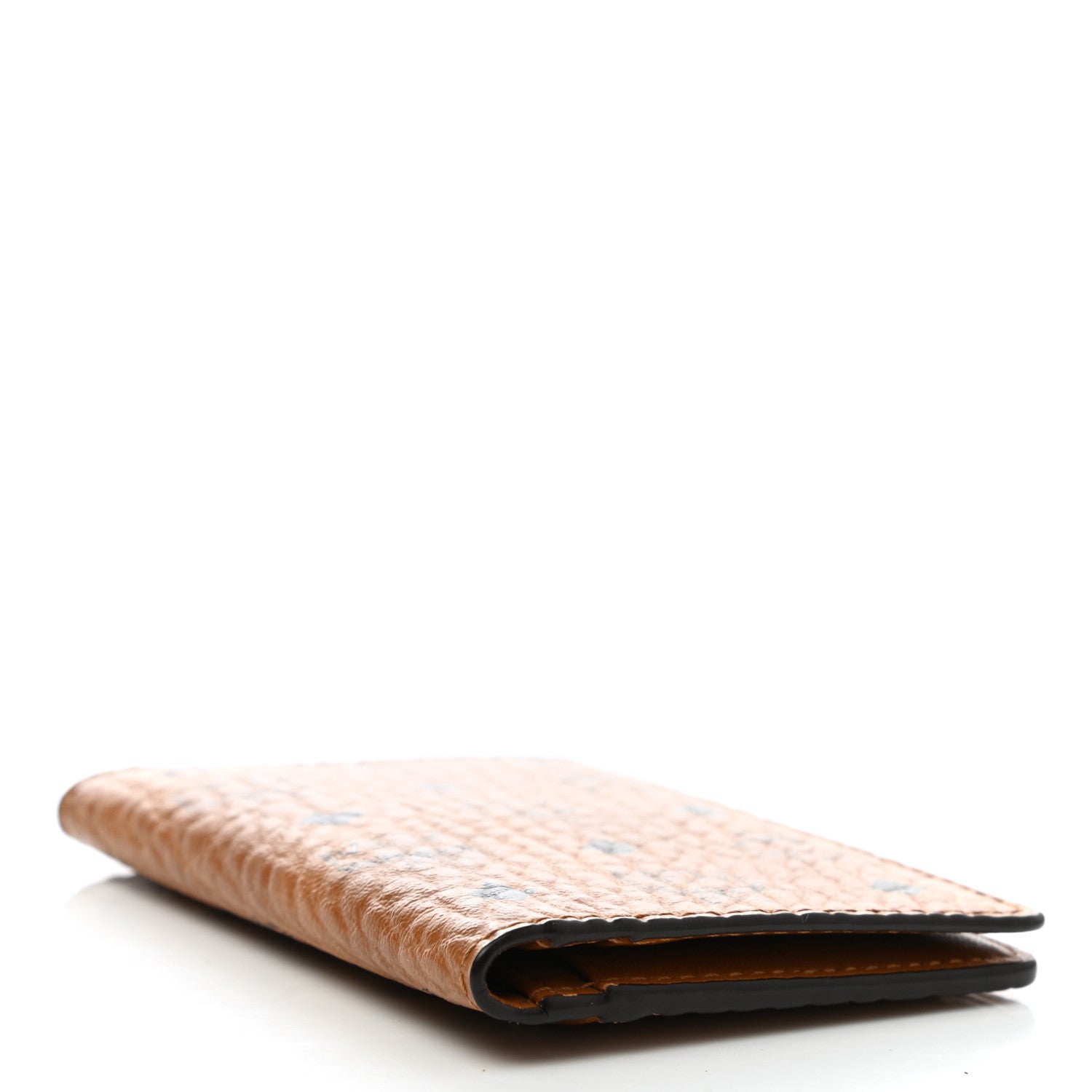MCM Visetos Mini Two Fold Card Wallet Cognac 4 of 8