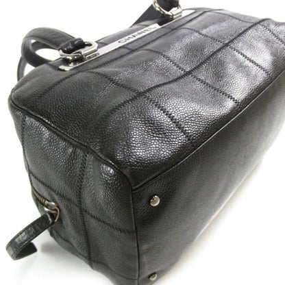Chanel Caviar Square Stitched Tote Black 5 of 12