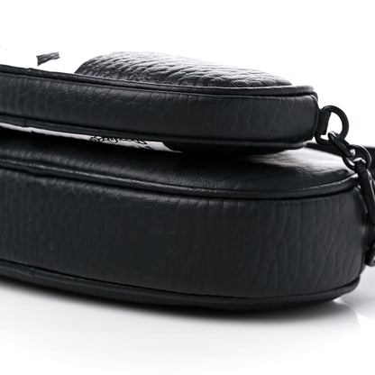 MCM Checkerboard Visetos Small Aren Multifunction Crossbody Pouch Black White 8 of 11
