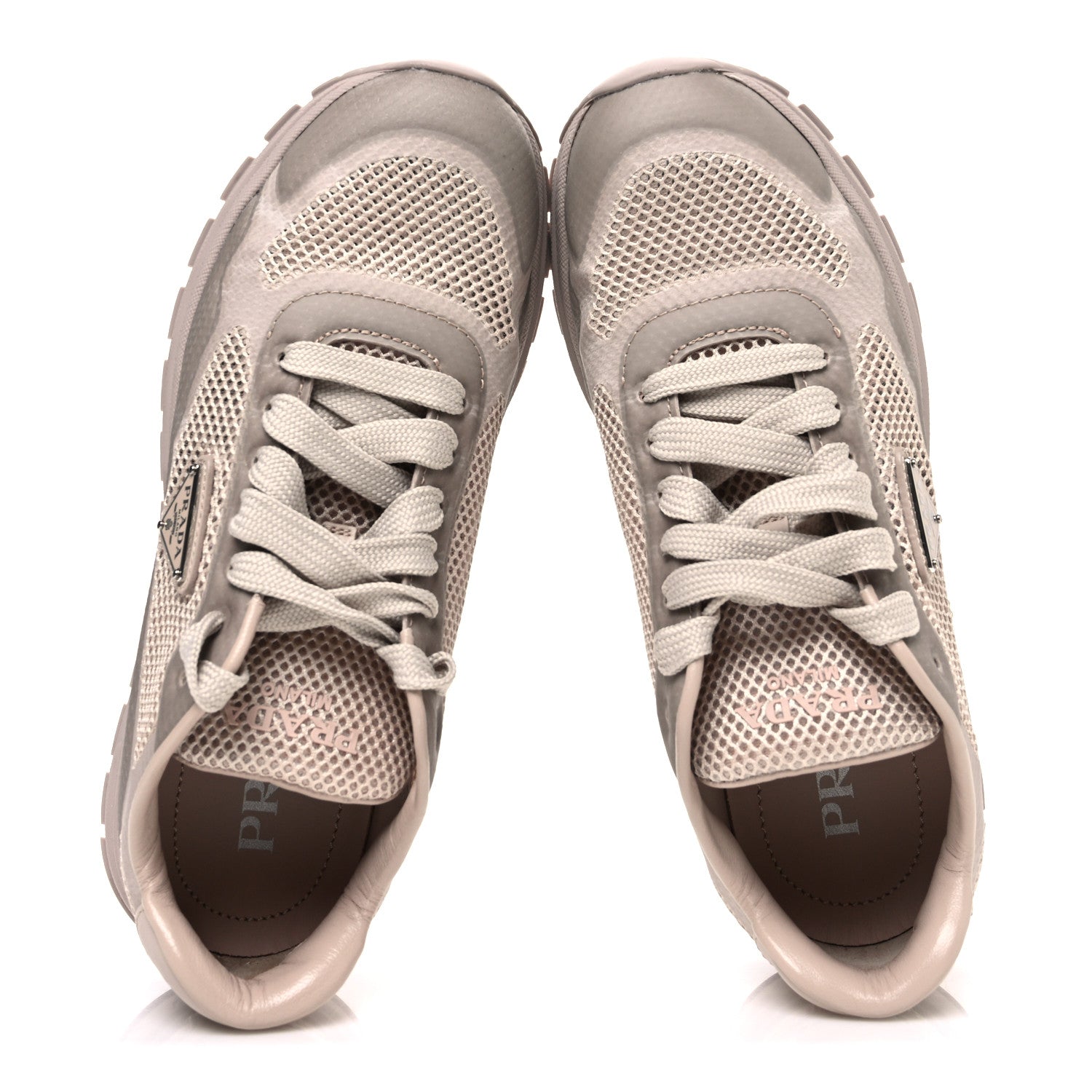 Prada Rete Triangle Prax 2.0 Sneakers 37 Beige 2 of 9