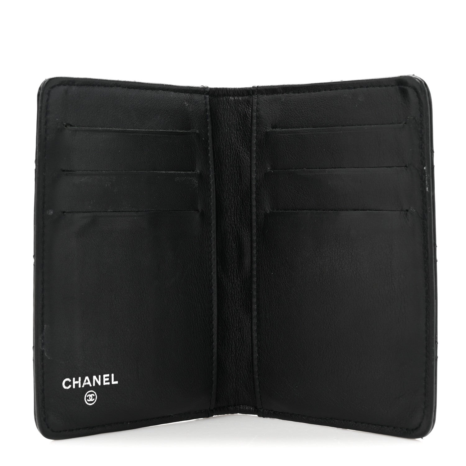 Chanel Patent Quilted Card Holder Wallet Black 5 of 11