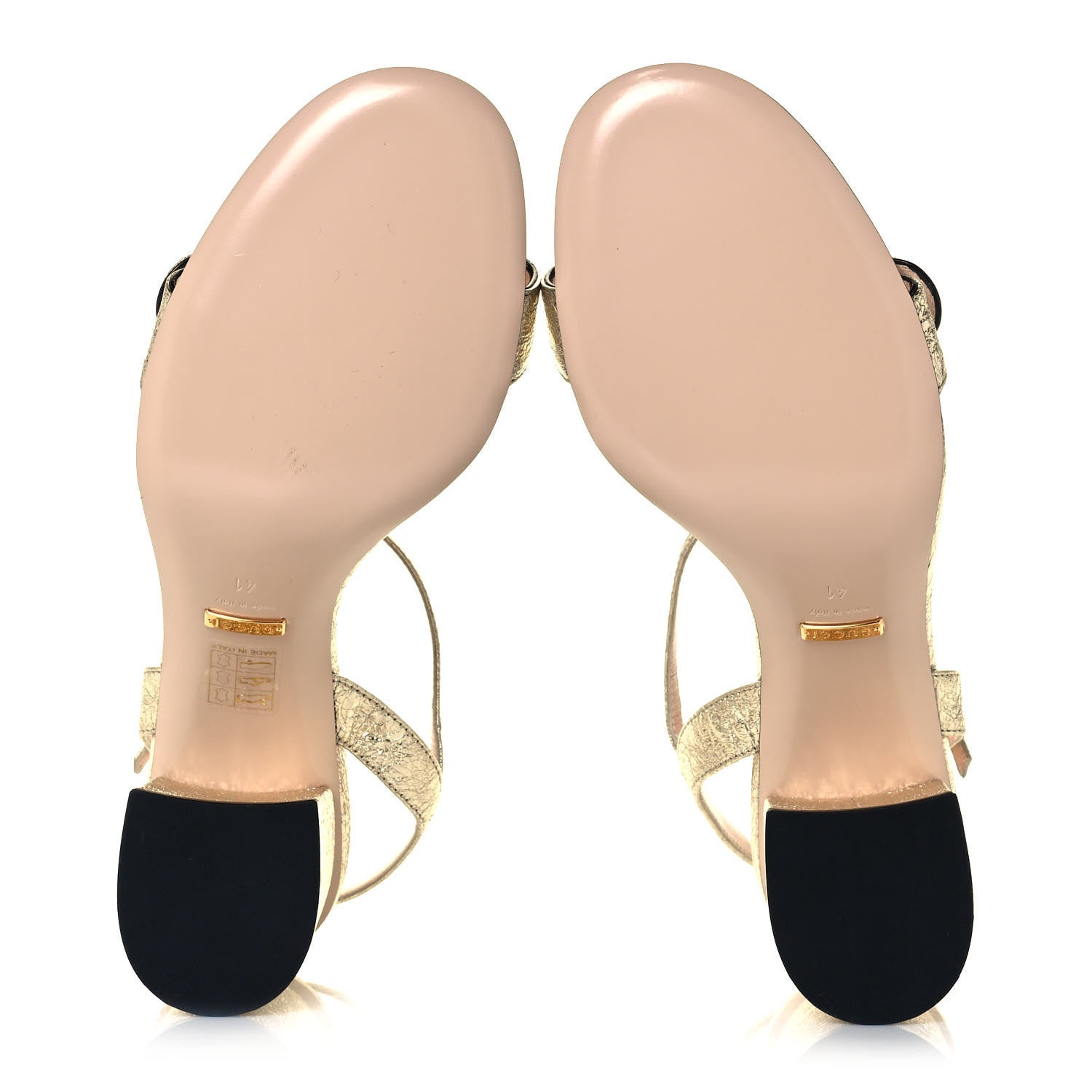 Gucci Galassia GG Marmont Ankle Wrap 75mm Sandals 41 Platino 5 of 10