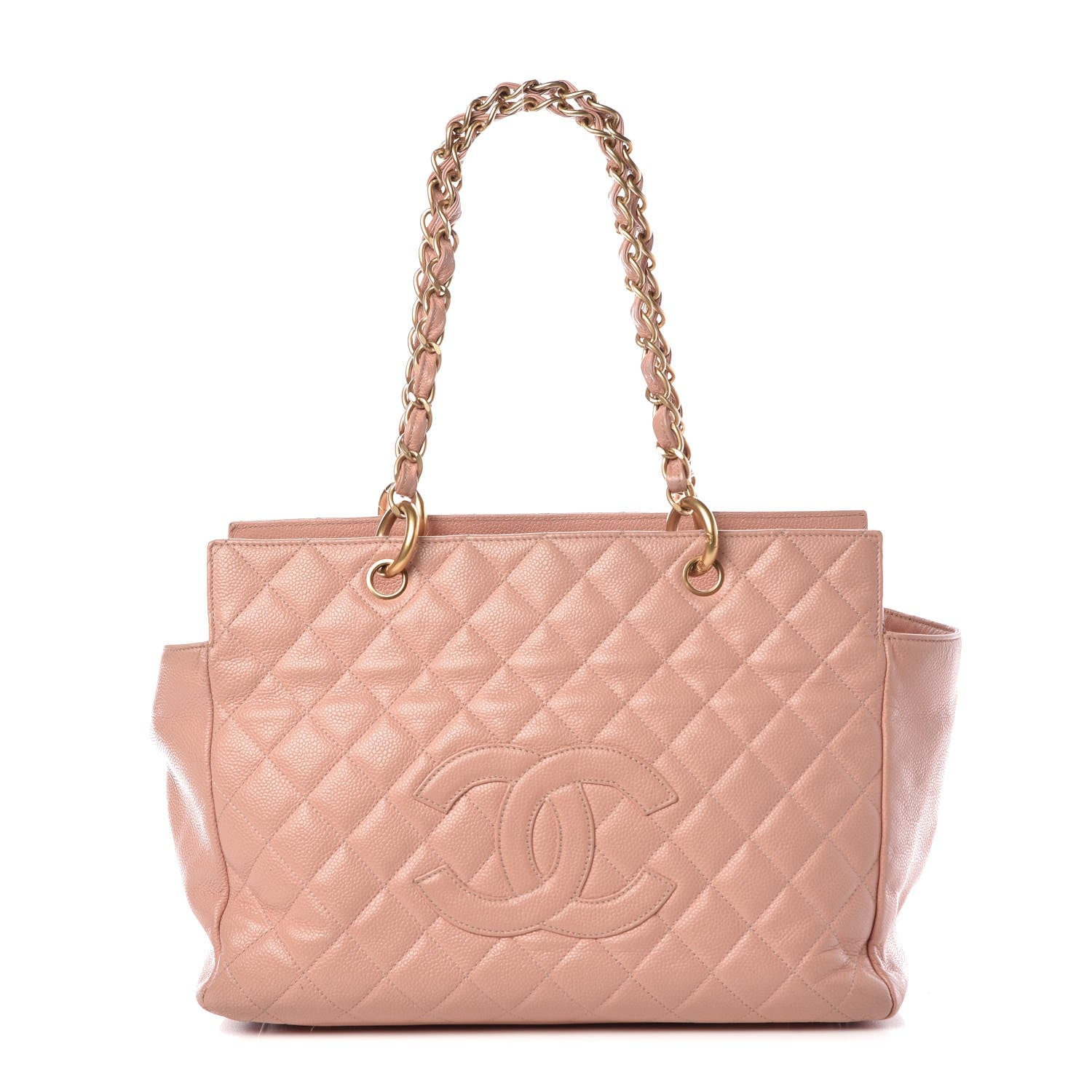 Chanel Caviar Quilted Grand Timeless Tote GTT Pink 1 of 18
