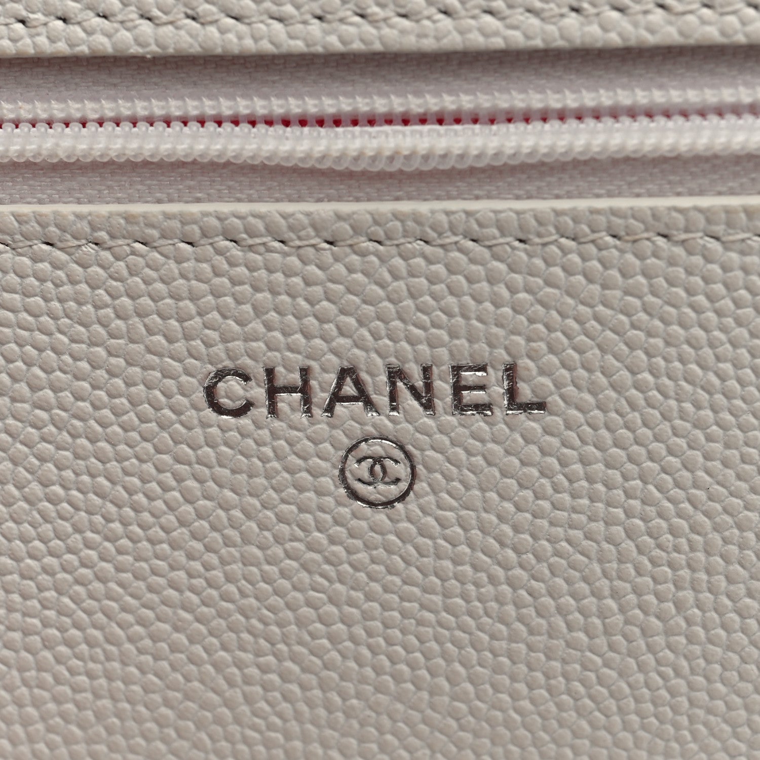 Chanel Caviar Quilted Chanel 19 Wallet on Chain WOC White Pink 6 of 10