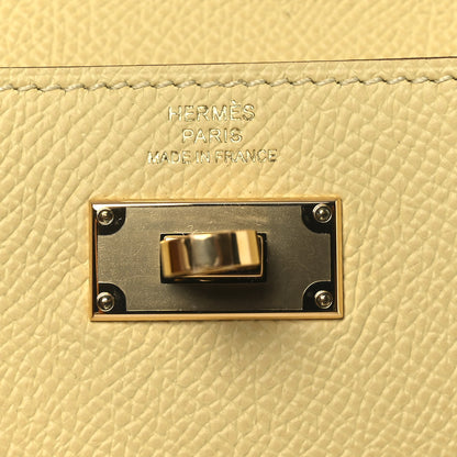 Hermes Epsom Kelly Pocket Compact Wallet Jaune Poussin 6 of 10