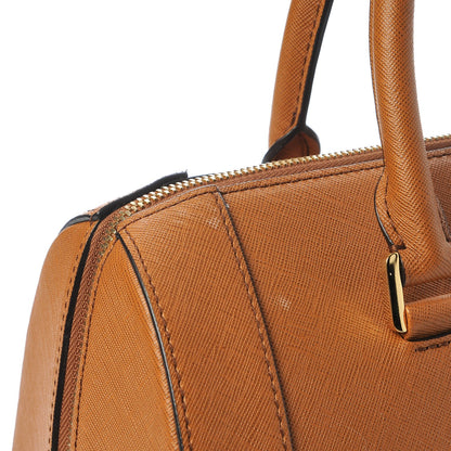 MCM Saffiano Sophia Bowler Bag Cognac 11 of 13