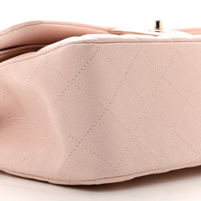 Chanel Caviar Quilted Jumbo Double Flap Light Pink 9 of 11