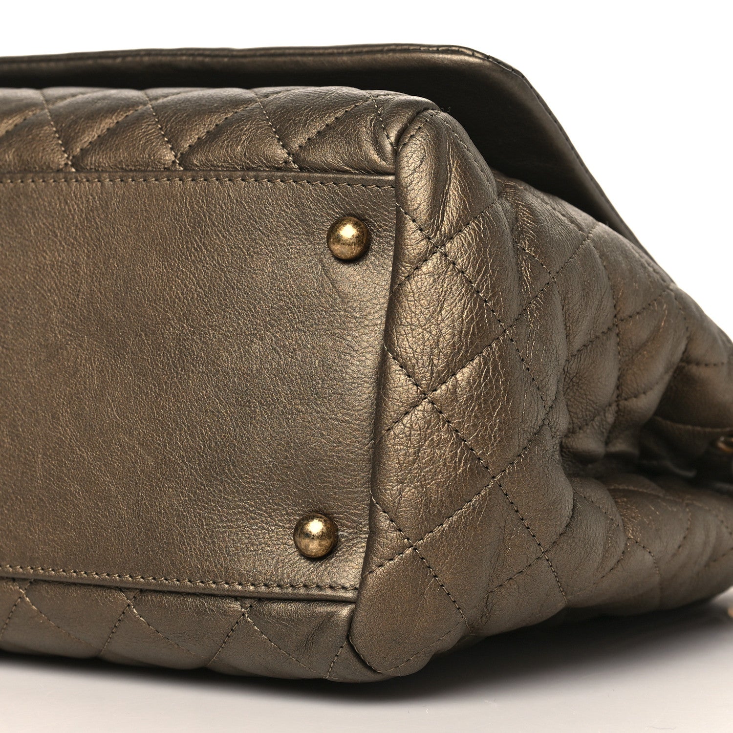 Chanel Metallic Calfskin Quilted Istanbul Accordion Flap Gold 9 of 9