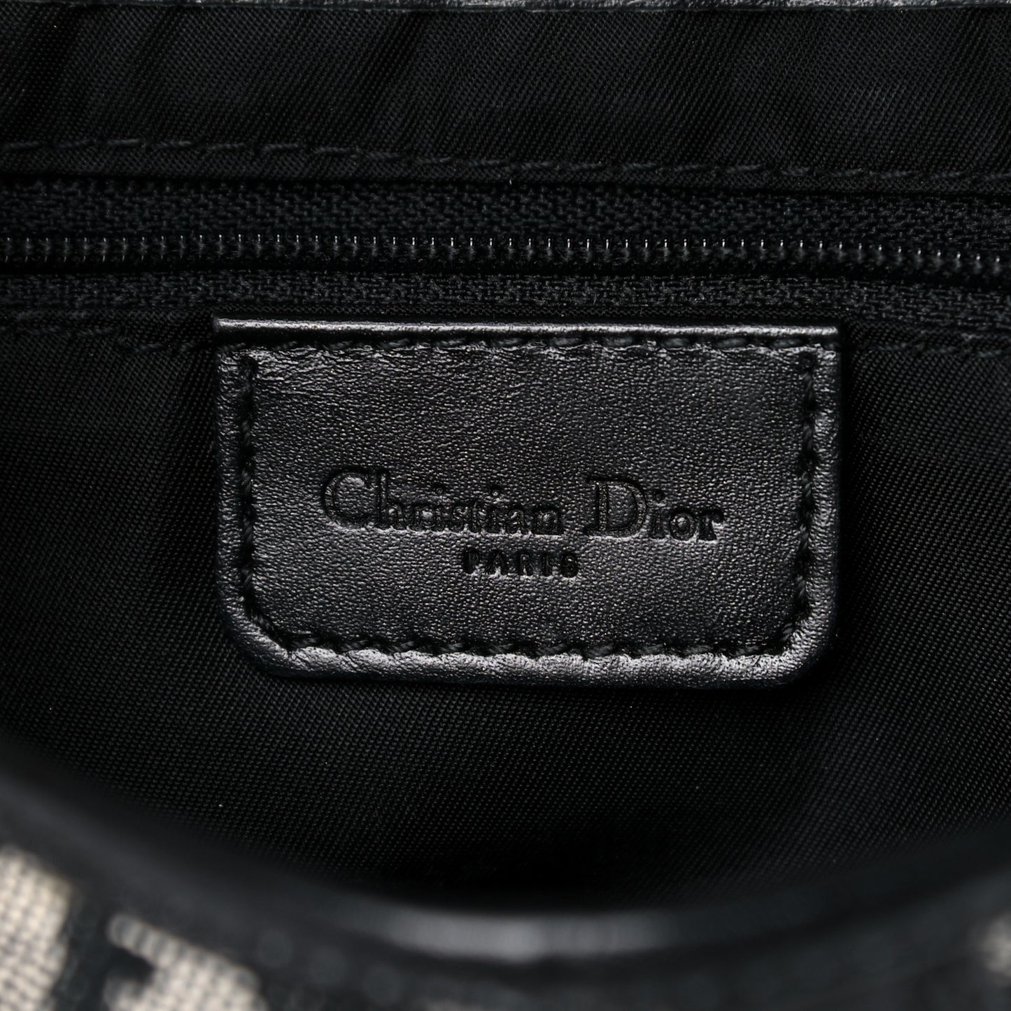 Monogram Saddle Bag Black