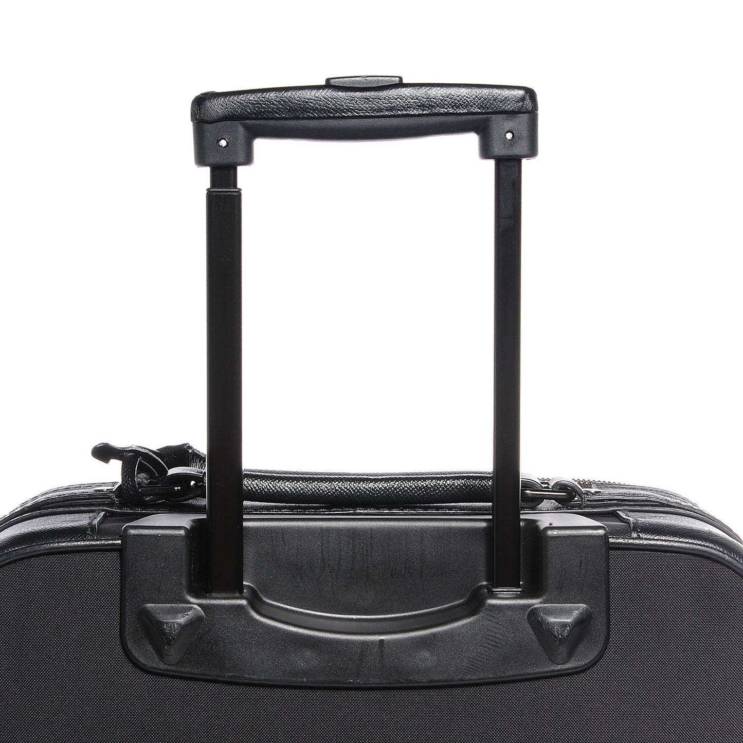 Smoked Check Carry-On Suitcase Black