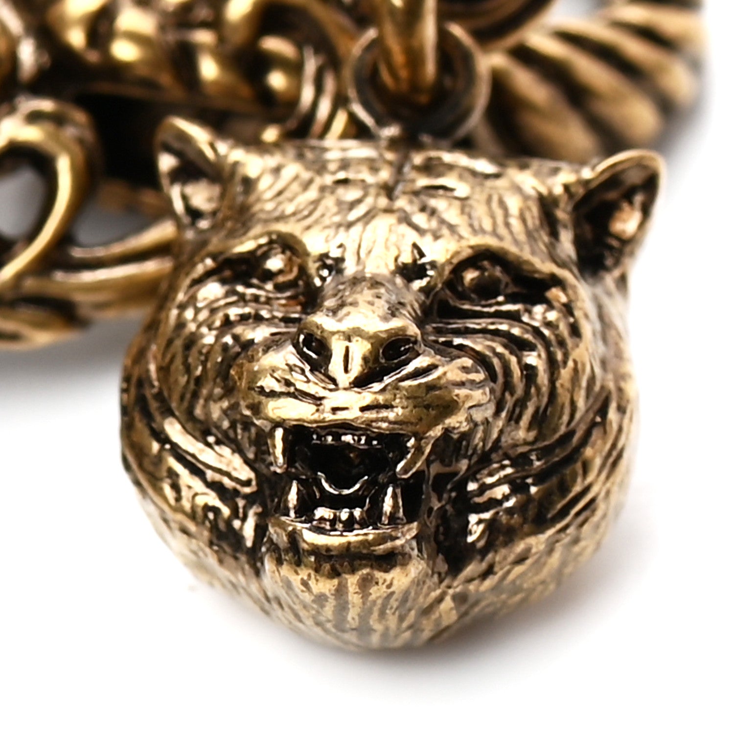 Gucci Crystal Marmont Necklace Aged Gold Multicolor 6 of 6