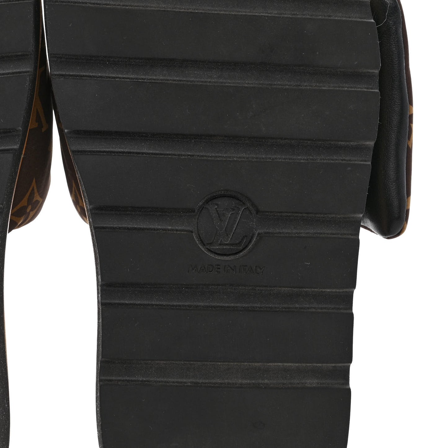 Nylon Monogram Pool Pillow Comfort Mule 38 Cacao Brown
