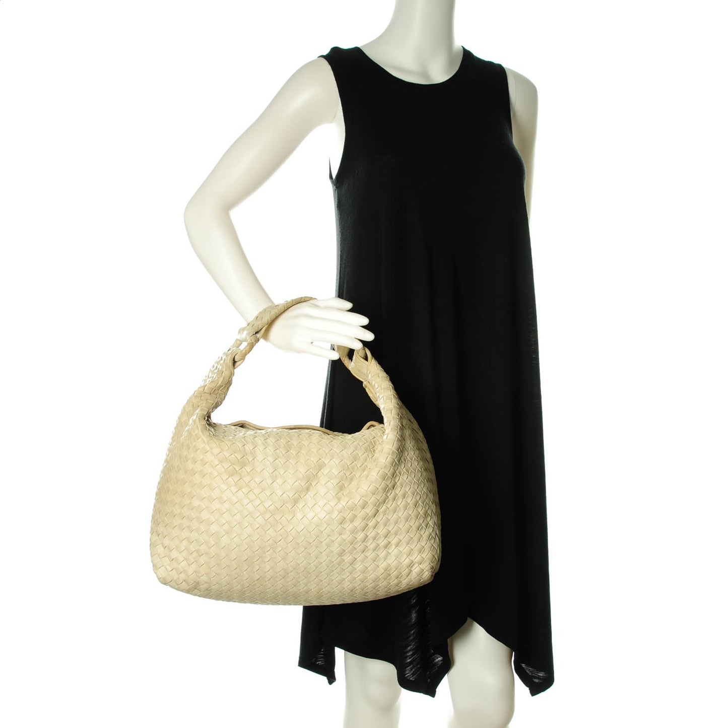 Nappa Intrecciato Sloane Hobo Cream