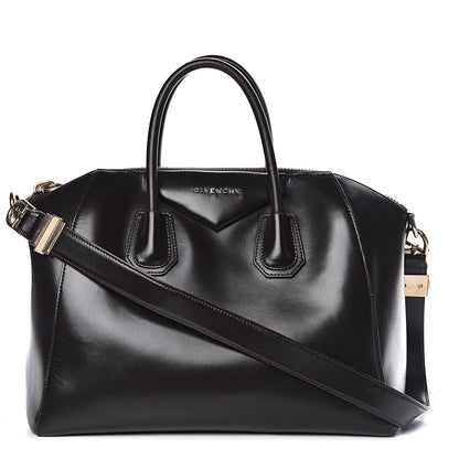 Givenchy Shiny Lord Calfskin Medium Antigona Dark Brown 1 of 12