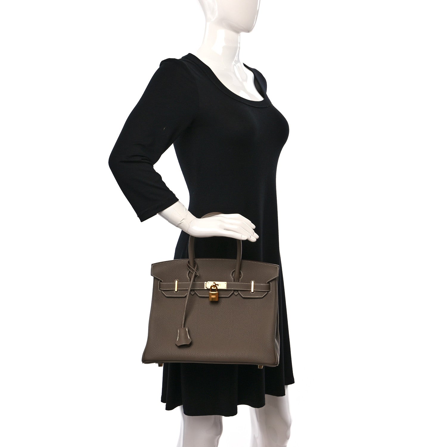 Hermes Togo Birkin 30 Etoupe 2 of 10