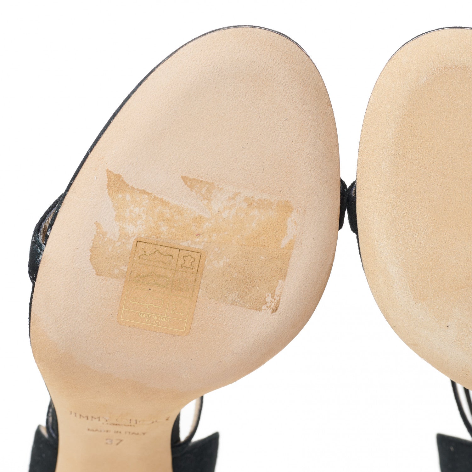 Jimmy Choo Suede Hesper 85 Sandal 37 Black 6 of 9