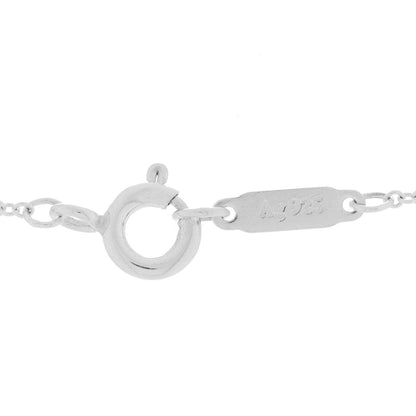 Tiffany Sterling Silver Diamond Knot Key Pendant Necklace 5 of 7