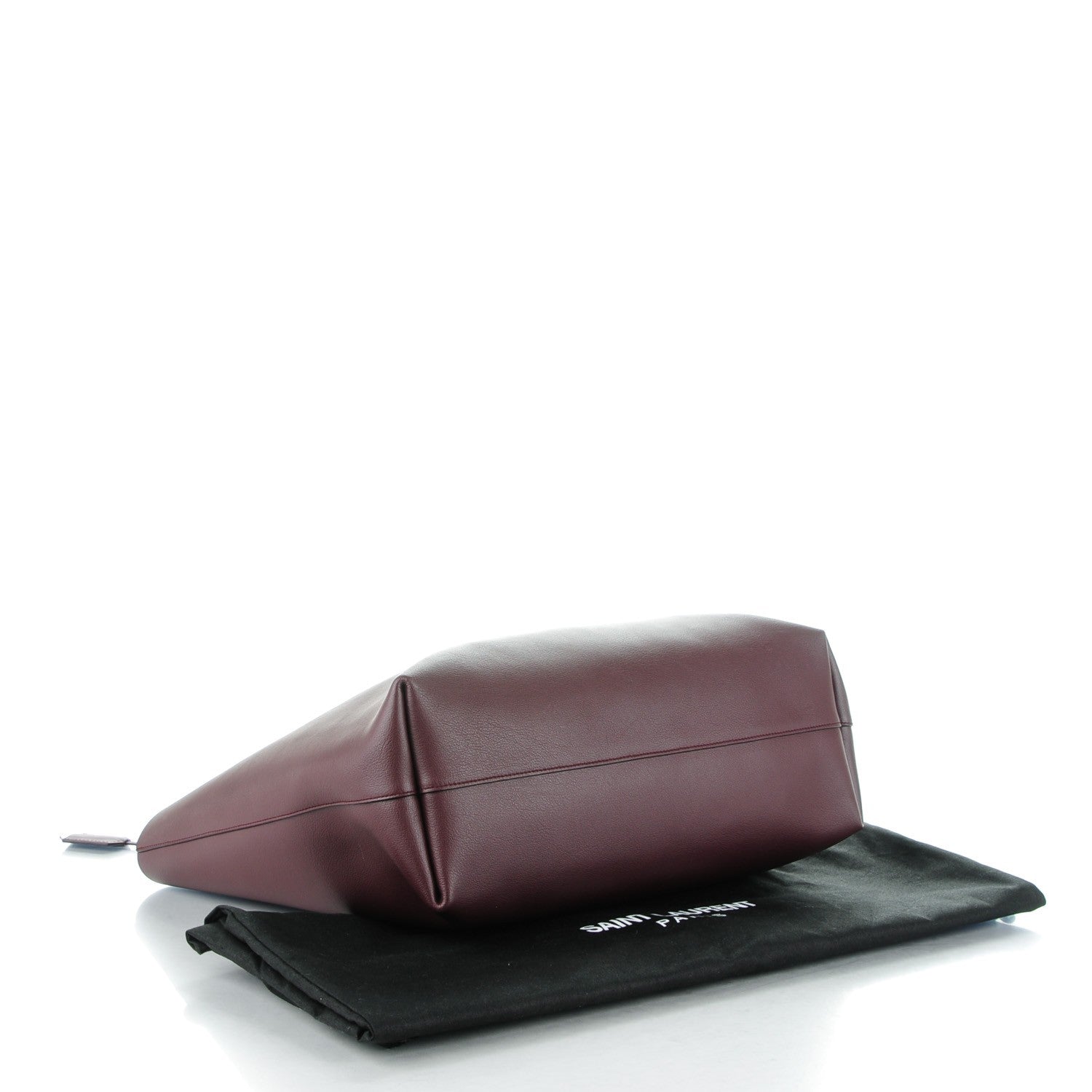 Saint Laurent Calfskin Large Shopping Tote Bordeaux 5 of 10