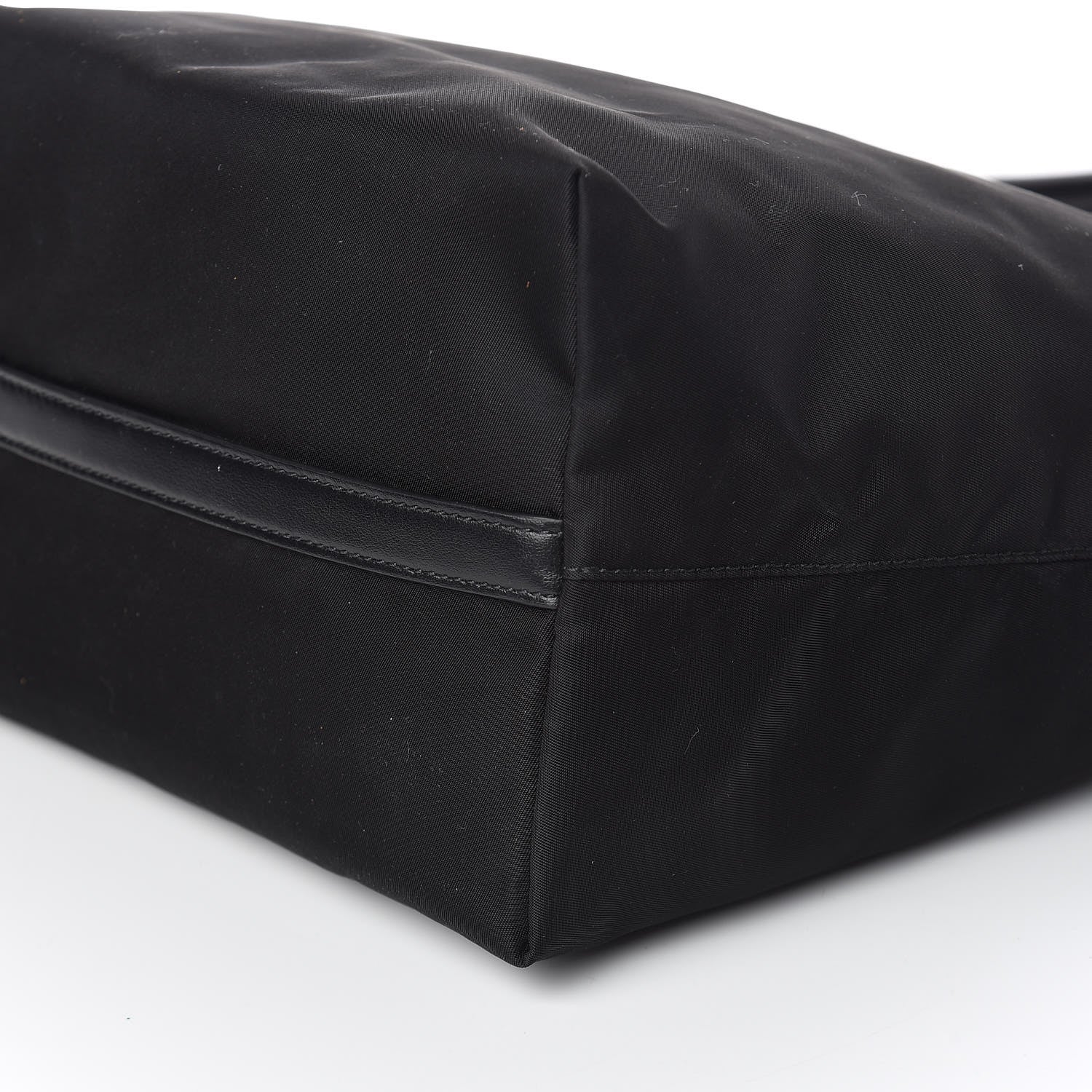Prada Tessuto Nylon Soft Calf Tote Black 6 of 10