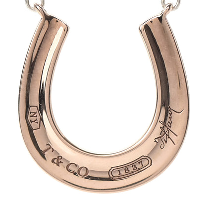 Tiffany Sterling Silver Rubedo 1837 Horseshoe Pendant Necklace 4 of 7