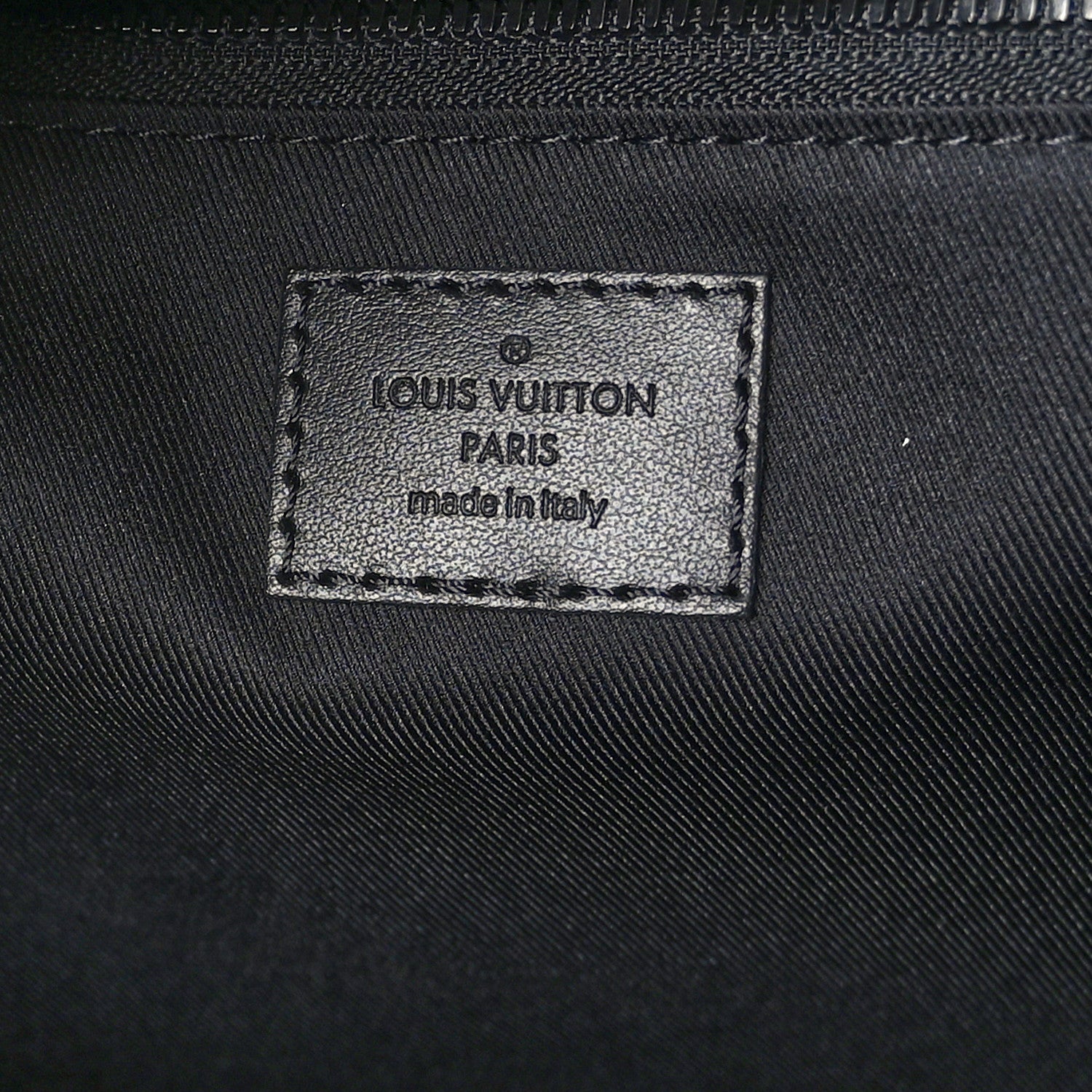 Louis Vuitton LOUIS VUITTON Monogram Eclipse Saumur Tote Black 6 of 8