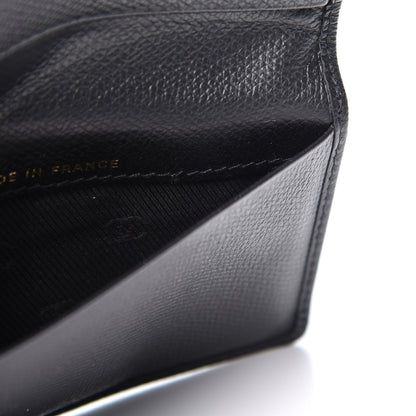 Chanel Grained Calfskin CC Button Card Holder Black 5 of 11