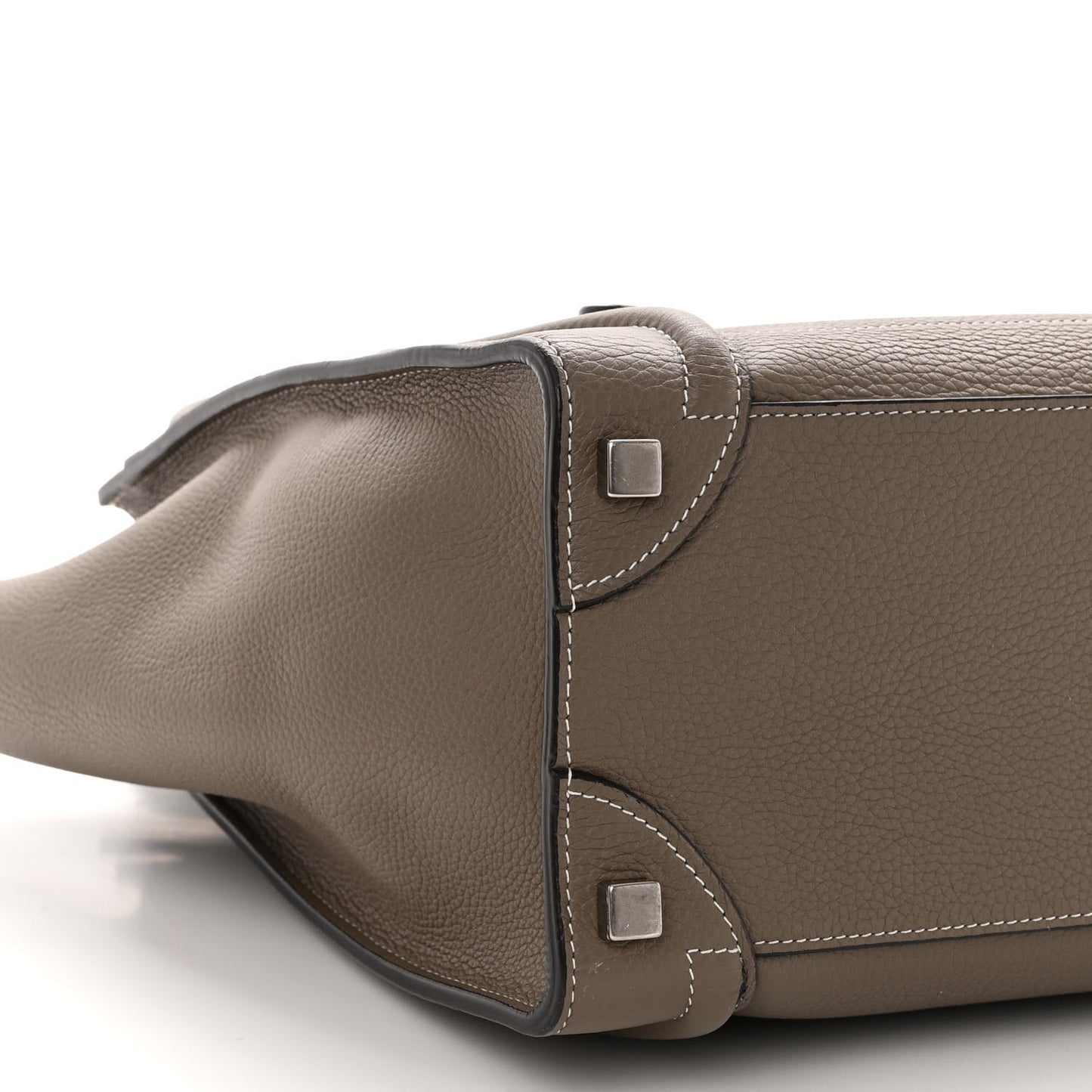 Drummed Calfskin Micro Luggage Souris