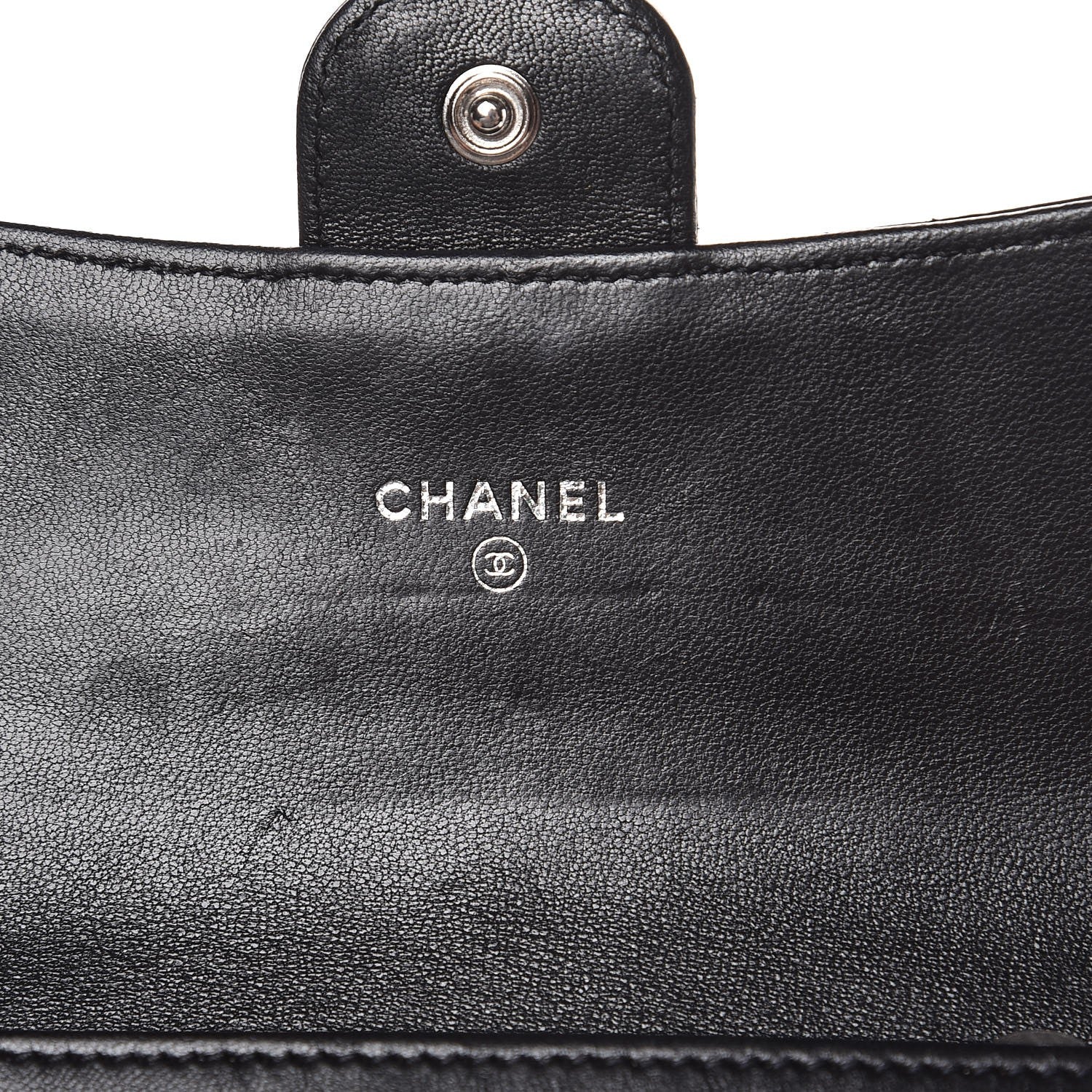 Chanel Lambskin Quilted Small Flap Wallet Black 6 of 11