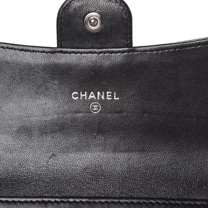 Chanel Lambskin Quilted Small Flap Wallet Black 6 of 11