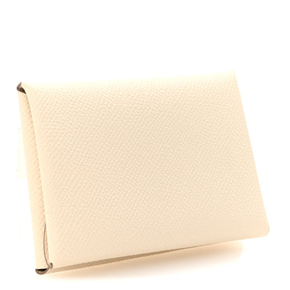 Hermes Epsom Calvi Duo Card Case Craie 3 of 7