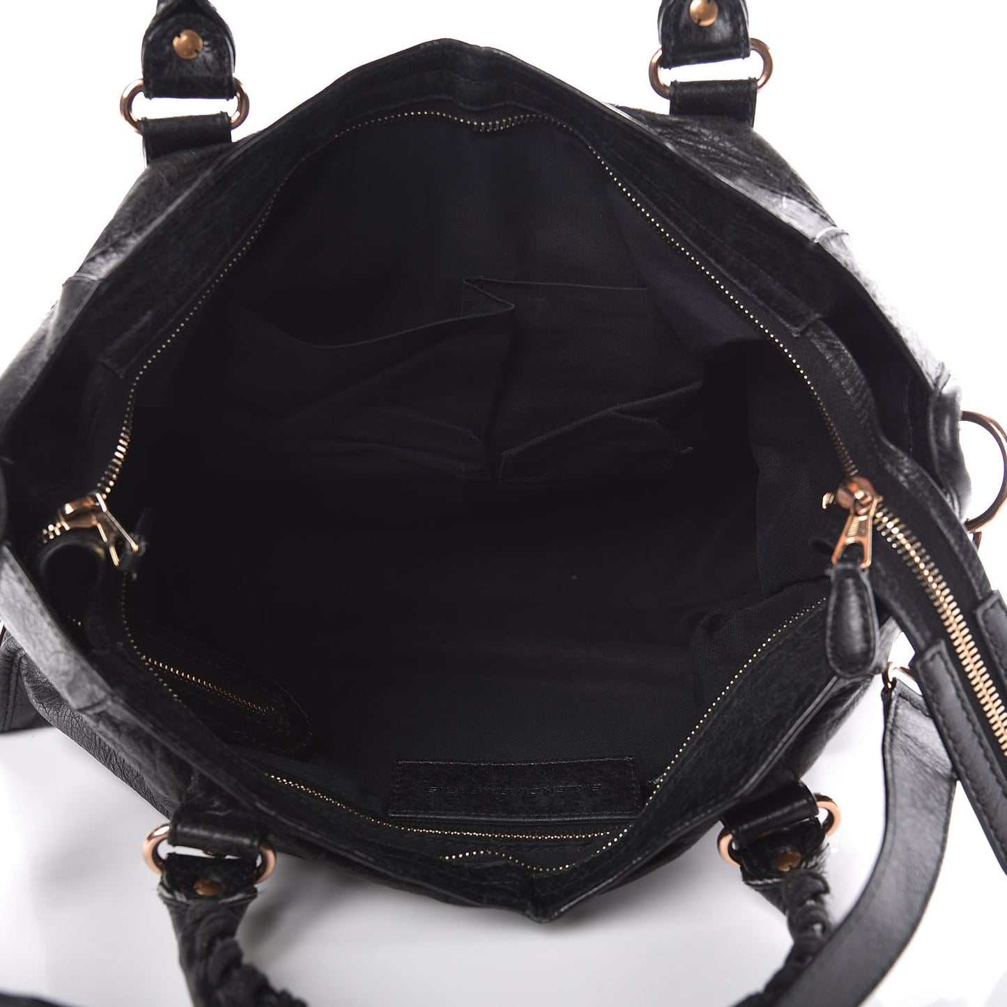 Agneau Giant 12 Rose Gold Hardware City Black