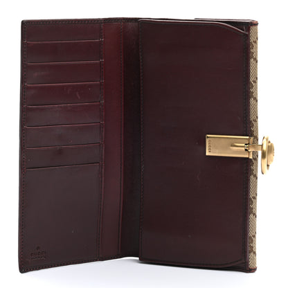 Gucci Monogram Horsebit Continental Wallet Dark Brown 5 of 11