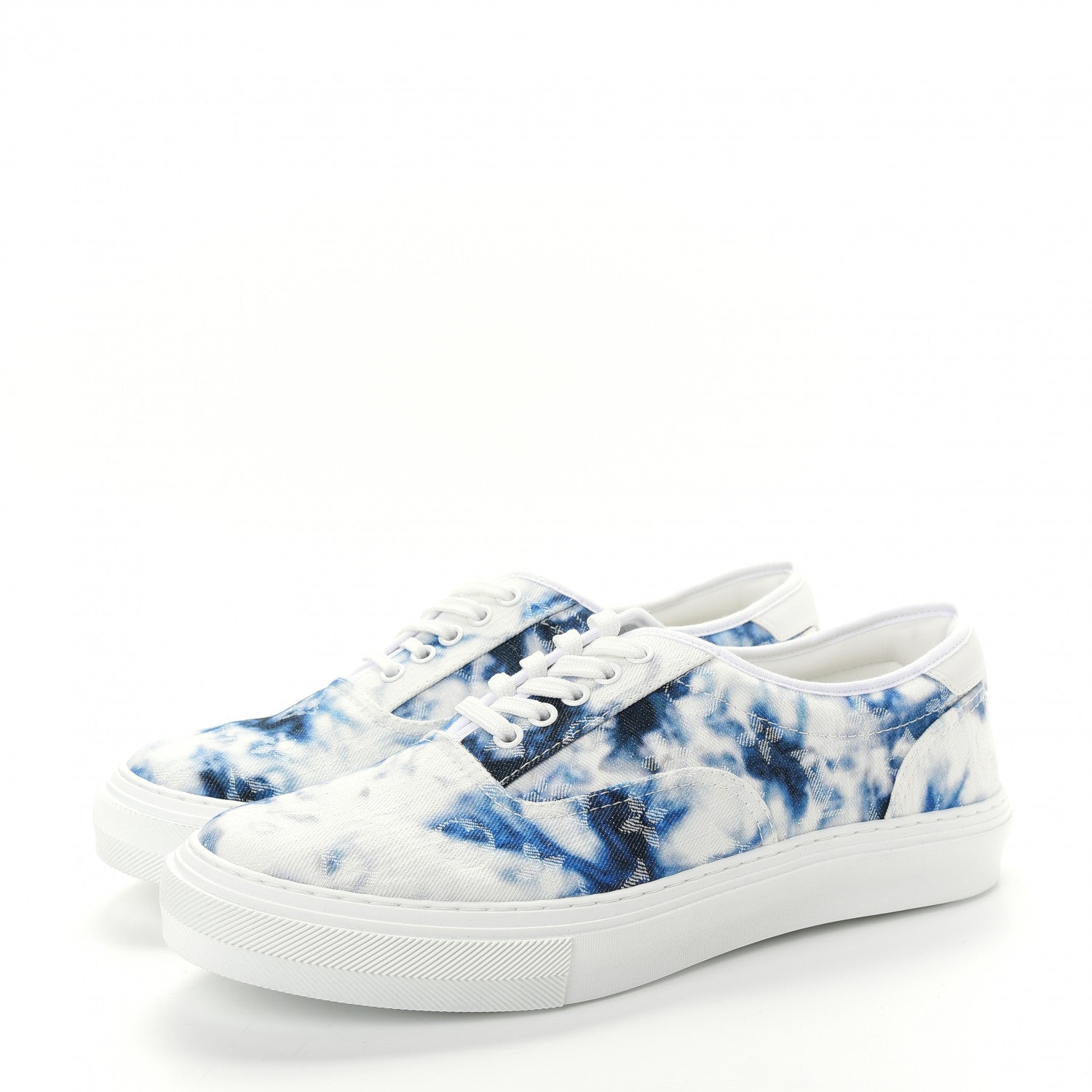 Louis Vuitton Denim Monogram Trocadero Tie Dye Sneakers 8 Marine 3 of 9