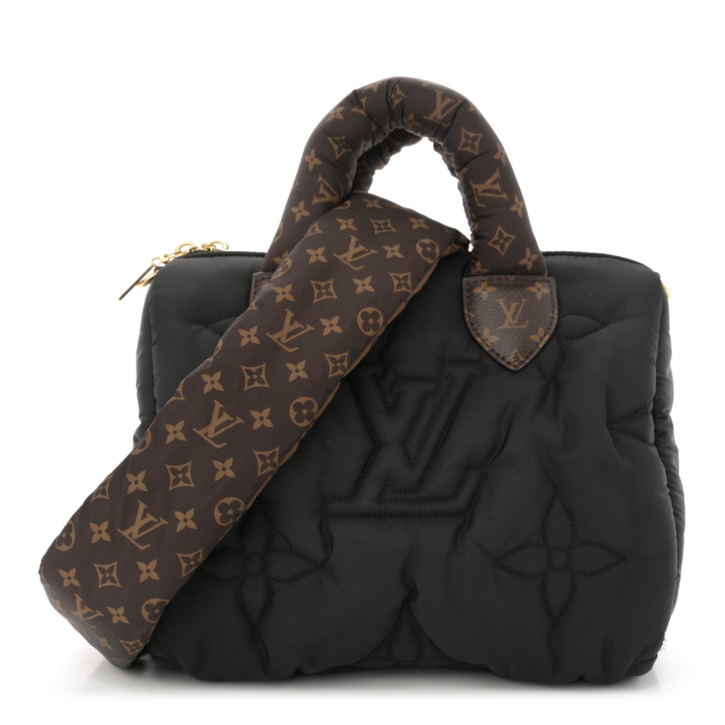 Econyl Mini Monogram Pillow Speedy Bandouliere 25 Black