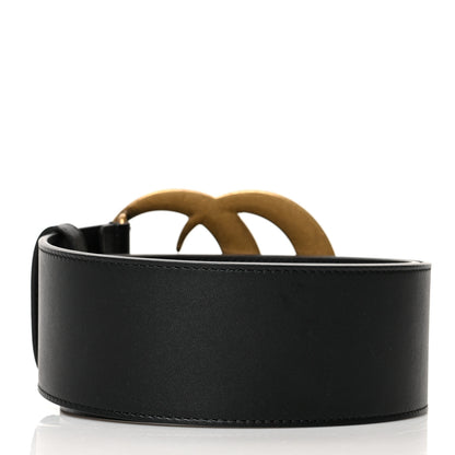 Gucci Calfskin Crystal Double G 55mm Belt 80 32 Black 2 of 5