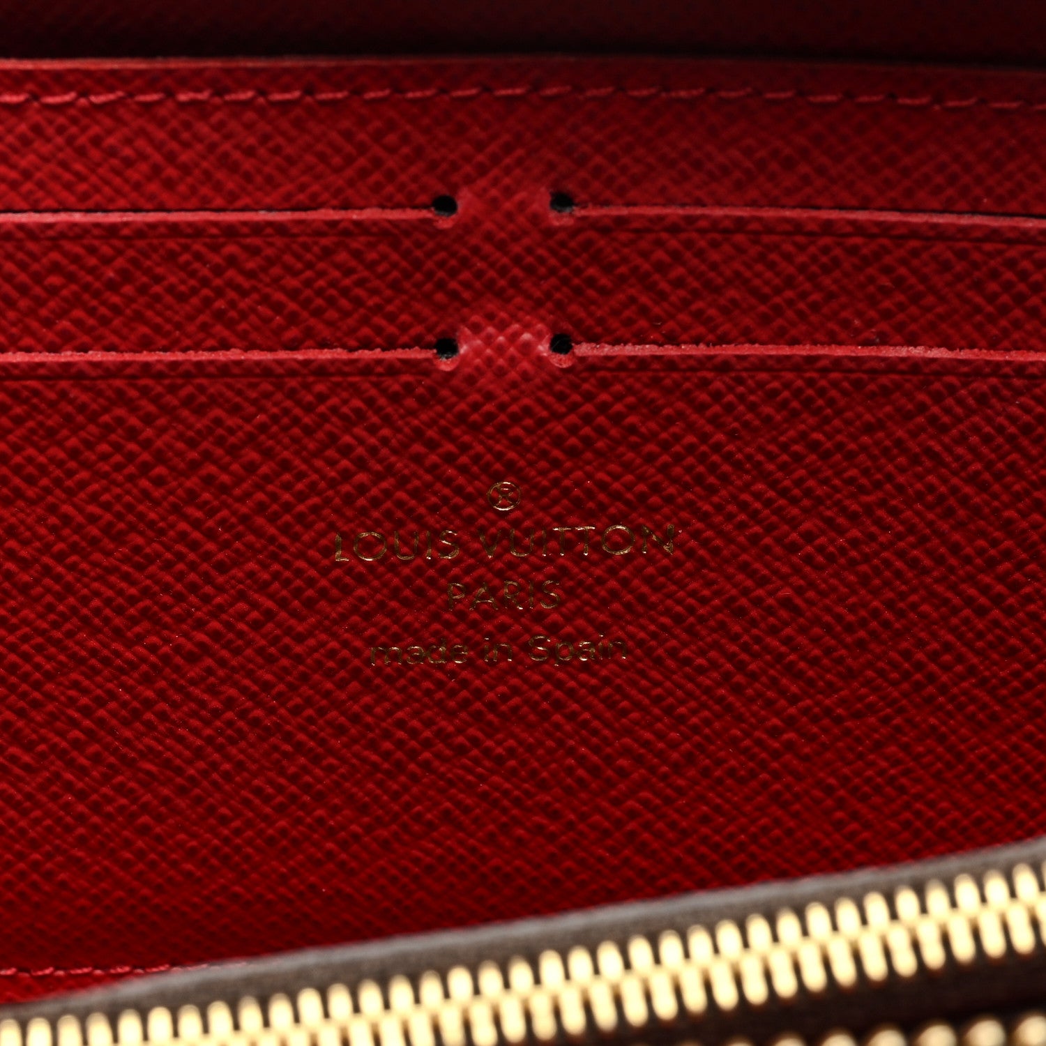 Louis Vuitton Damier Ebene Clemence Wallet Cherry 6 of 6