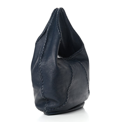 Bottega Veneta Cervo Deerskin Large Hobo China Blue 3 of 12
